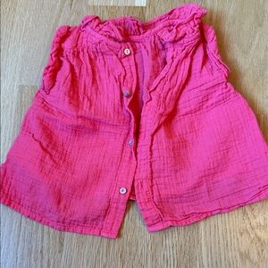 Bonton Bright Pink Sleeveless Blouse